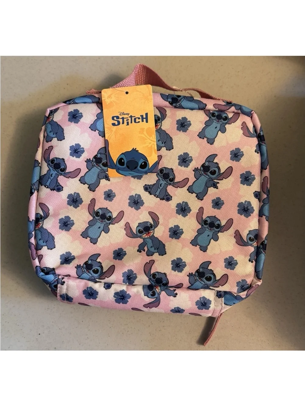 Disney Pink and Blue Stitch Kids Lunch Bag